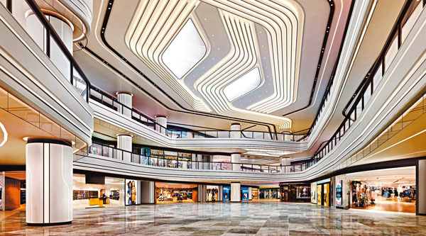 ●港鐵大圍站上蓋商場「圍方」構想圖。