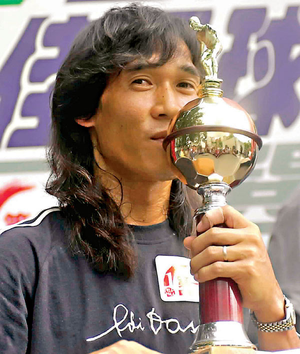 ●李健和在2003年第3度榮膺香港足球先生。  資料圖片