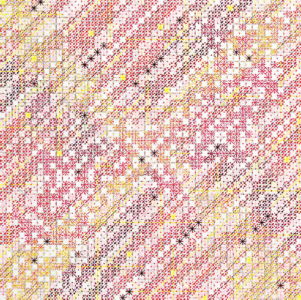 ●丁乙 《十示》 椴木板上綜合媒介