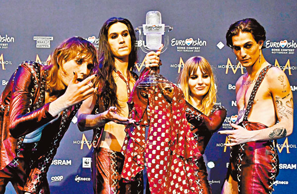 ●Maneskin近日成為歐洲歌唱大賽奪冠樂團。