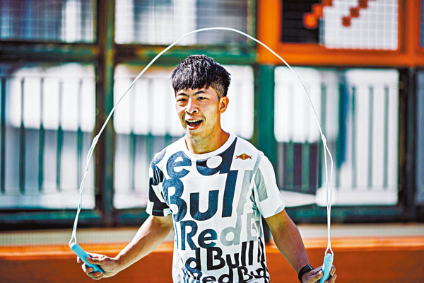 ●何柱霆望鼓勵香港人參與跳繩運動。