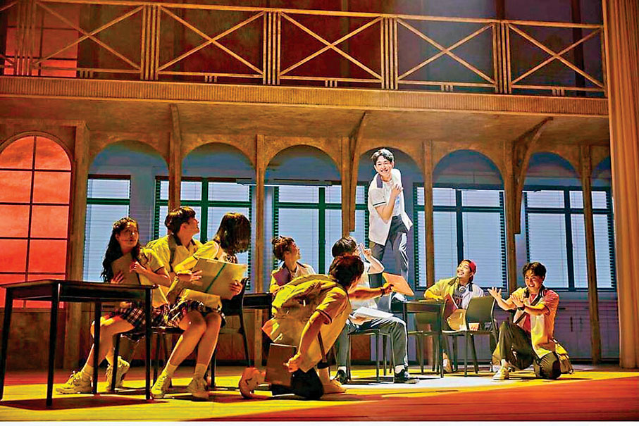 ●溫流在音樂劇中精彩的演出。