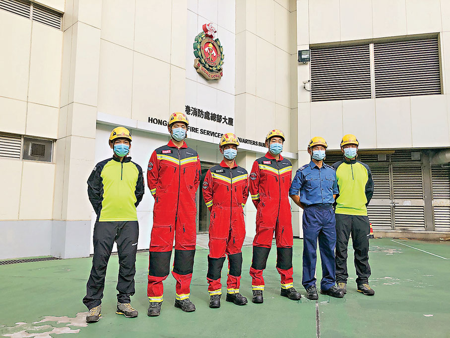 ●左起：黃永興、王瑞進、黃小明、羅文傑、李兆聰及薛穎麟。 香港文匯報記者  攝