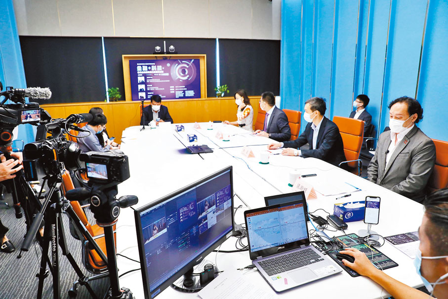 「粵港澳大灣區系列財經沙龍」由大公文匯傳媒集團主辦、大公文匯財經公關集團承辦。 香港文匯報記者  攝