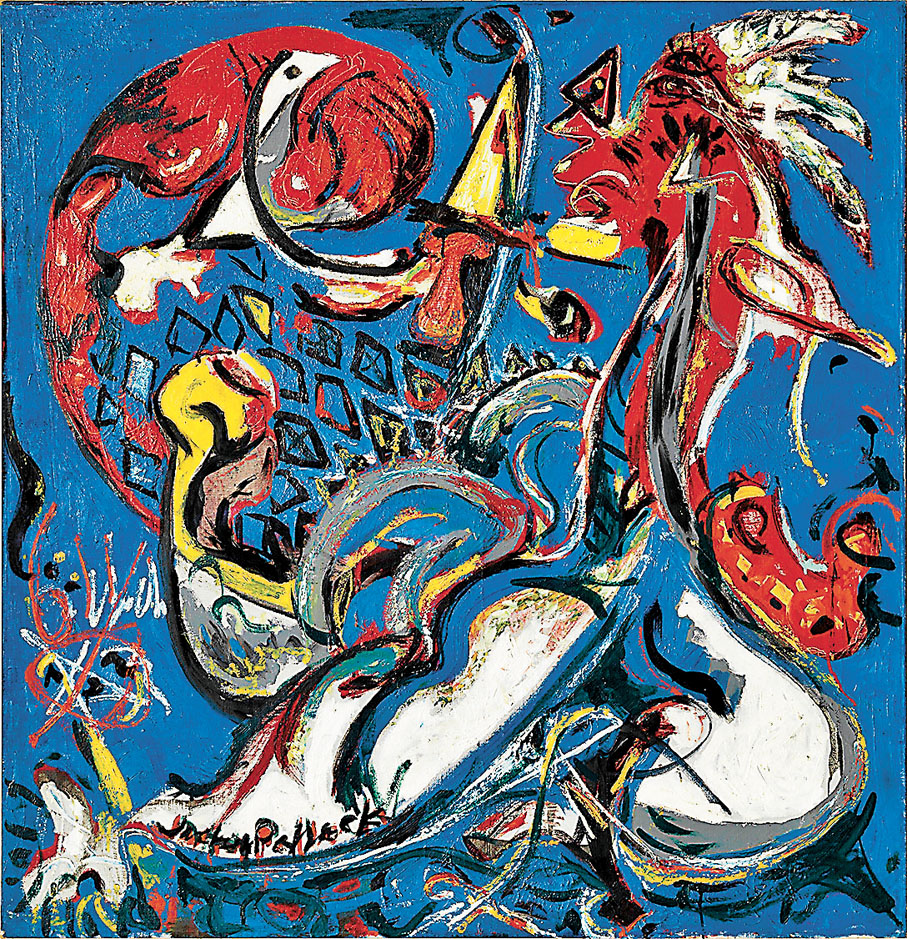 ●傑克遜‧波洛克《月女切圓》。