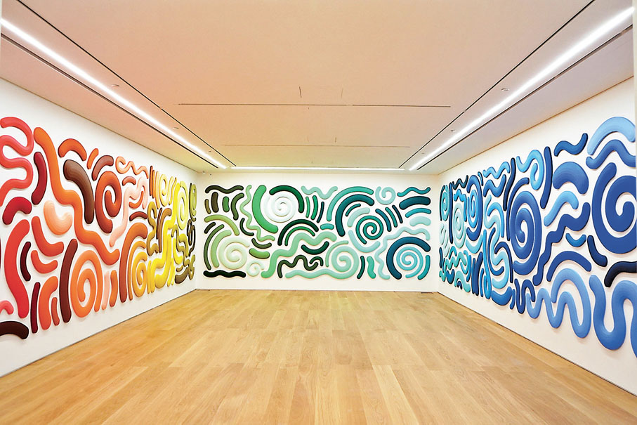 ●斯博林創作的場域特定裝置作品《Spectrum》。