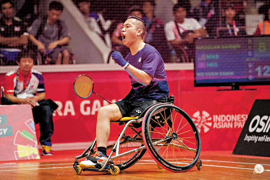 ●陳浩源取得東京殘奧羽毛球男子WH2級單打參賽權。