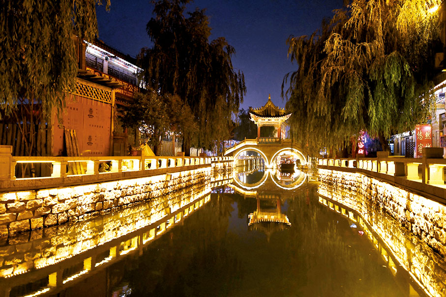 灤州古城夜色美