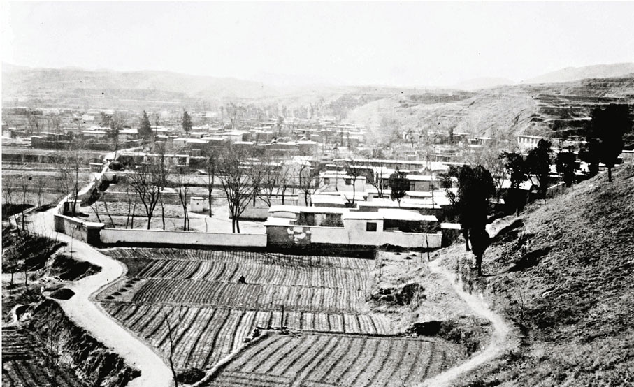 昔日西柏坡村   資料圖片