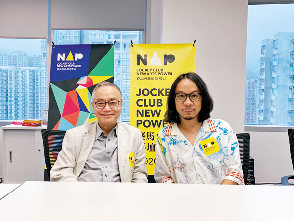 ●阮兆輝（左）與伍卓賢 攝影：尉瑋