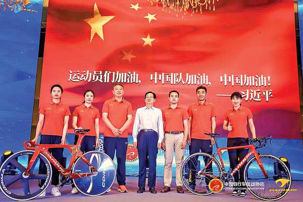 ●「奧運戰車」交車儀式日前在山東濟南舉行。 受訪者供圖