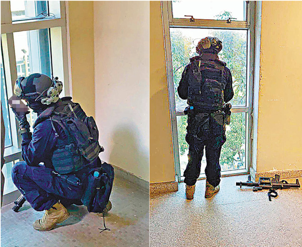 飛虎隊員在博物館內的行動情況被人偷拍並上傳到網上公開。 資料圖片