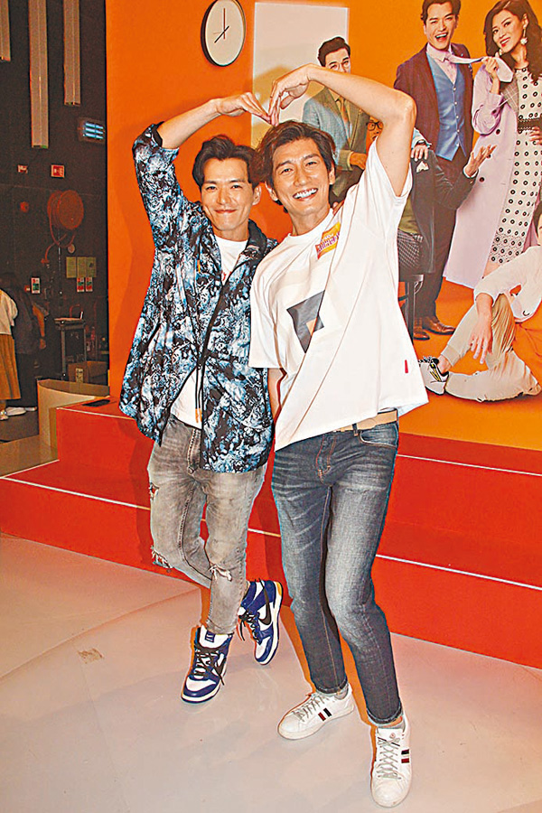 ● 許家傑（左）和袁文傑均力撐吳偉豪。