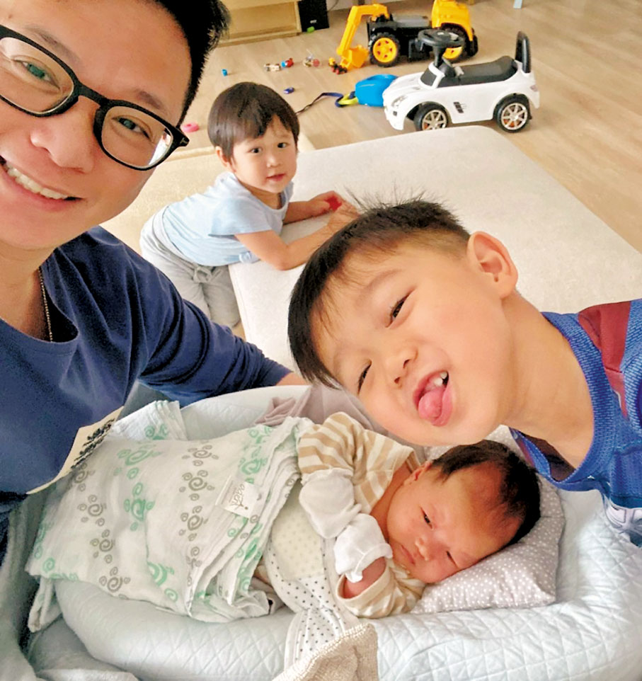 ●杏兒的老公李乘德享受家庭日。