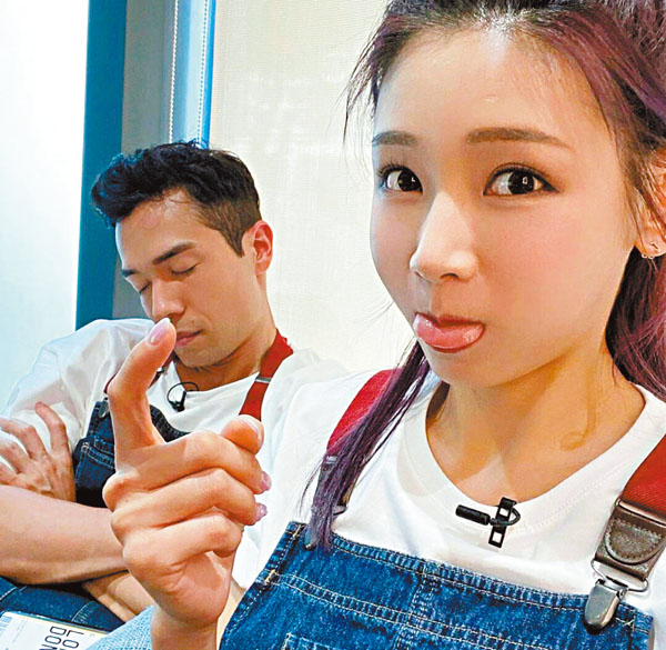 ● 簡淑兒有時會不禁作弄麥大力。