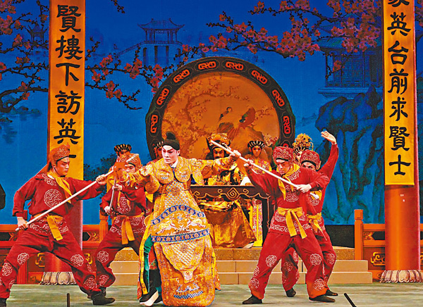 ●藍天佑在《雷鳴金鼓戰笳聲》落力演出。