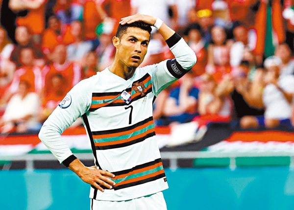 ●C朗拿度在今屆比賽得不到支援。路透社