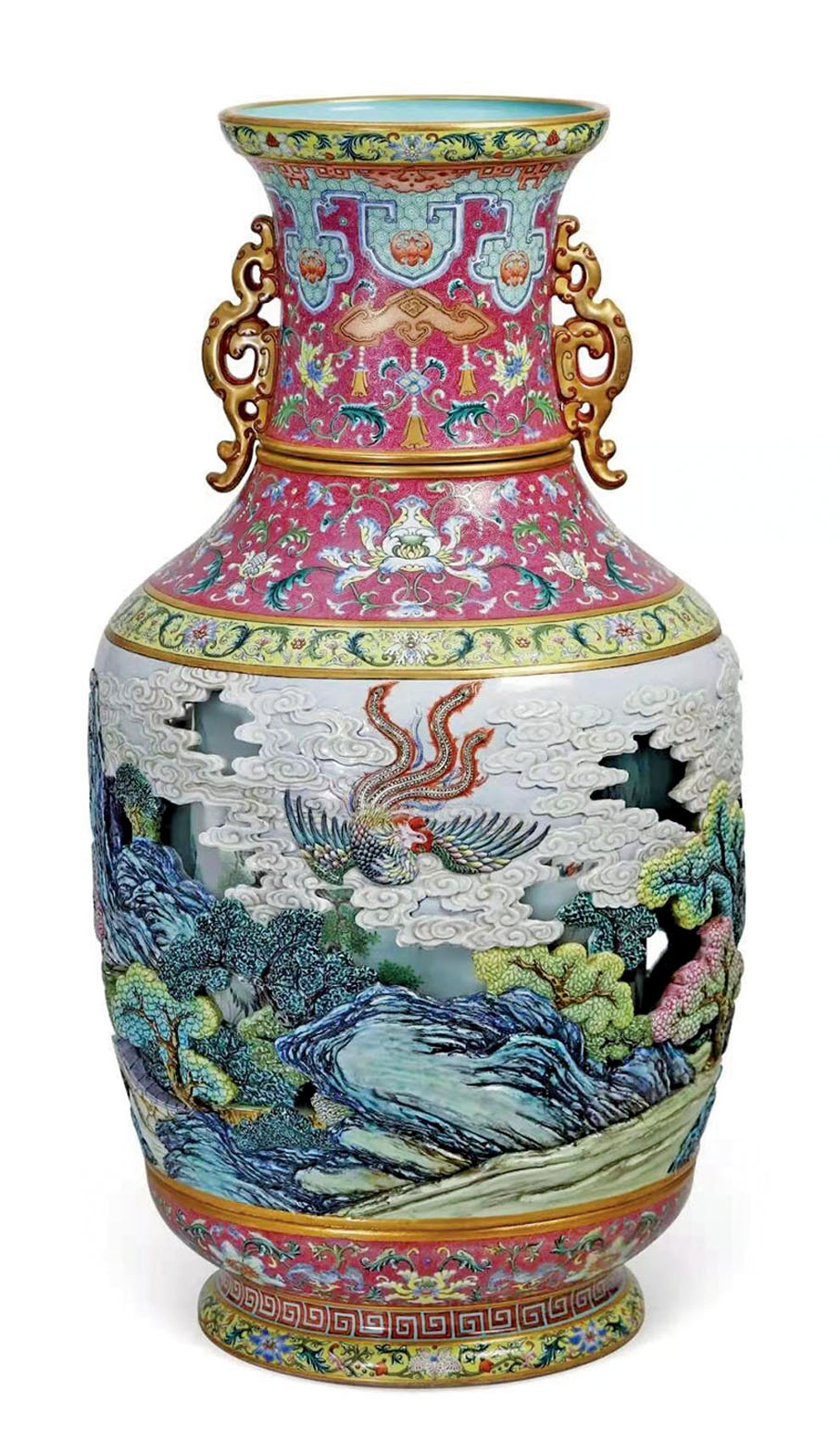 極品御瓷】乾隆有鳳來儀轉心瓶創全球瓷器拍賣紀錄- 香港文匯報