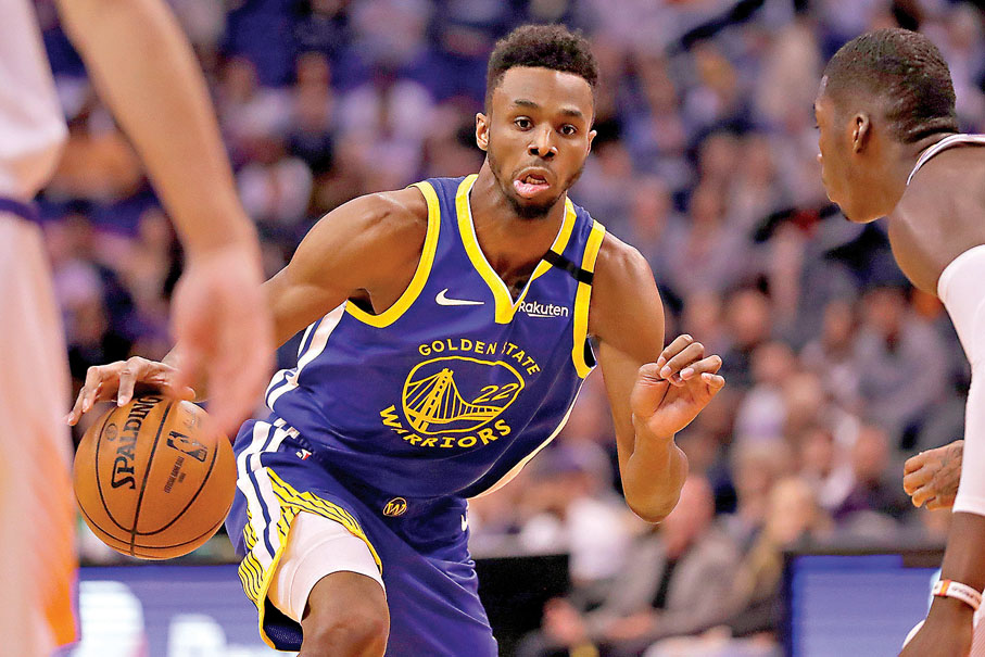 ● 域堅斯是勇士的主力成員。  美聯社