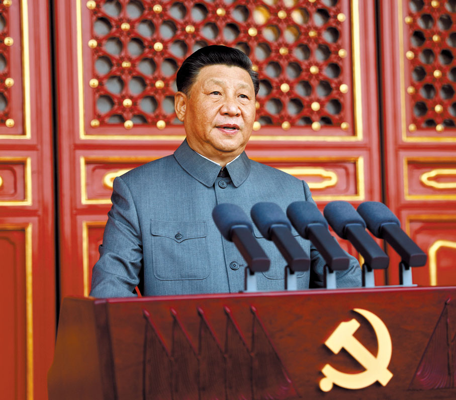 ●7月1日上午，慶祝中國共產黨成立100周年大會在北京天安門廣場隆重舉行。中共中央總書記、國家主席、中央軍委主席習近平發表重要講話。  新華社
