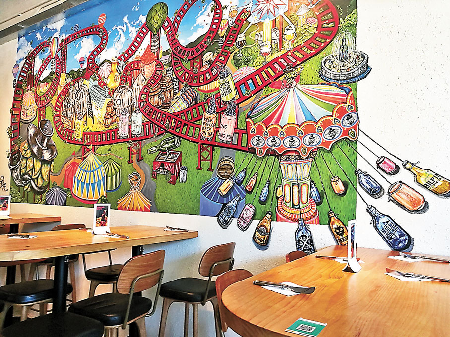 ●The Madhouse帶有馬戲團裝潢風格，充滿悠閒色彩。