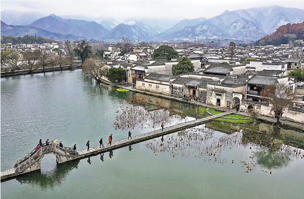 安徽黃山宏村美景