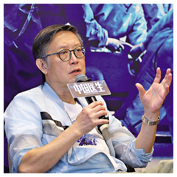 ●劉偉強稱拍攝的每一場戲，都有專業人員親臨指導。