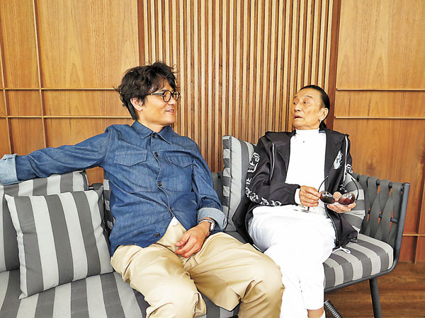 ●謝賢與林家棟受訪中不時「鬥嘴」。