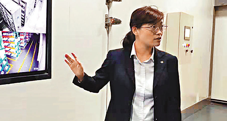 程琳介紹種質資源庫。  殷江宏 攝