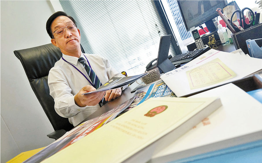 ●劉業強表示，鄉局正研究放寬出售祖堂地的門檻。香港文匯報記者  攝