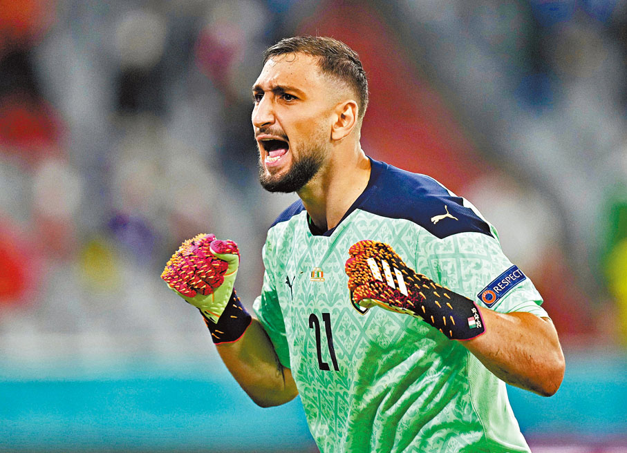 ●當拿隆馬剛剛才協助意大利勇奪歐國盃冠軍。美聯社