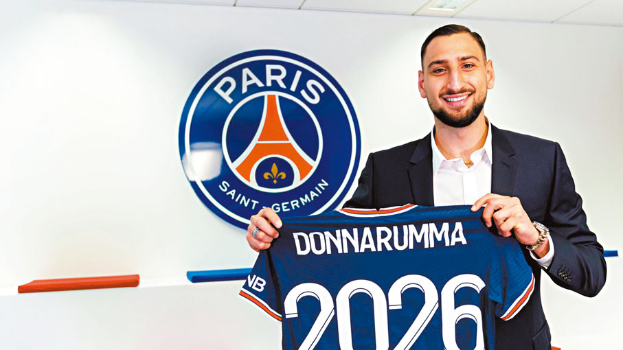 ●巴黎聖日耳門再增一員猛將當拿隆馬與球會簽下5年長約。  PSG圖片