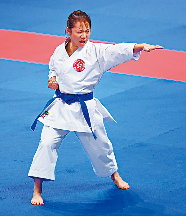 ●劉慕裳在雅加達亞運會，力挫韓國對手奪銅牌。資料圖片