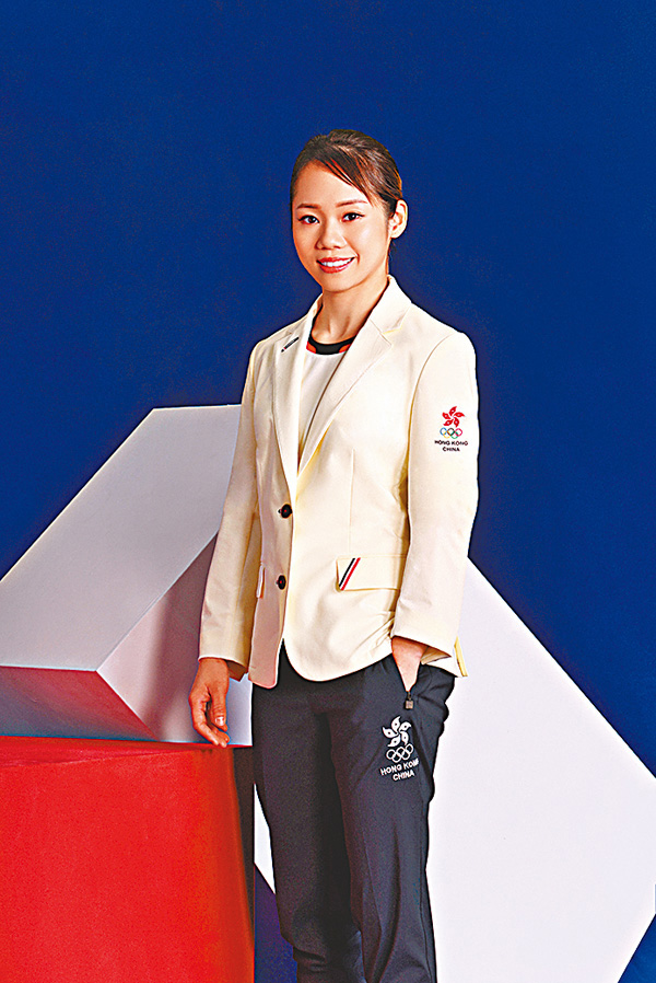 ●劉慕裳為香港奧運代表團隊服擔任模特兒。