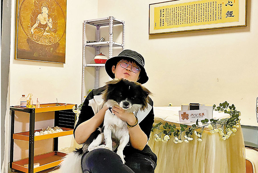 ● 「一程寵物火化」創始人天天。 香港文匯報記者李薇 攝
