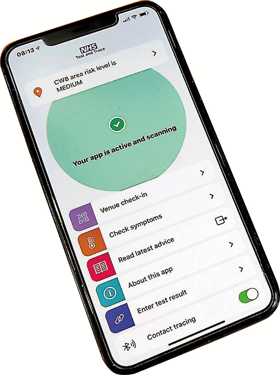 ● 英國國家醫療服務（NHS）的檢測追蹤程式。