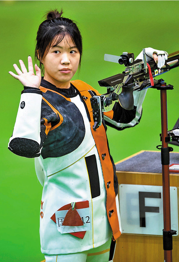 ●楊倩的心理質素甚強。 新華社