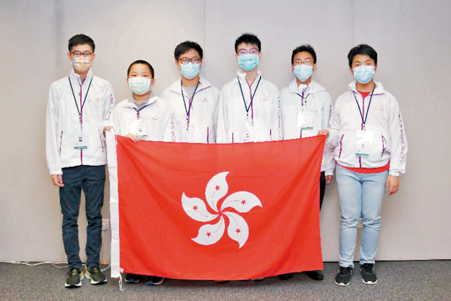 ●6名學生代表香港早前參加第六十二屆「國際數學奧林匹克」，表現優異。左起：朱卓熹、徐子豐、梁譽曦、游証恩、姚縉熹和賴煒諾。
