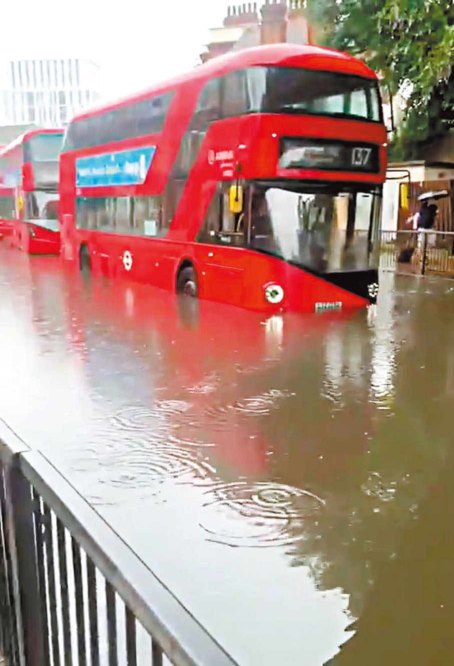 ● 雙層巴士被困