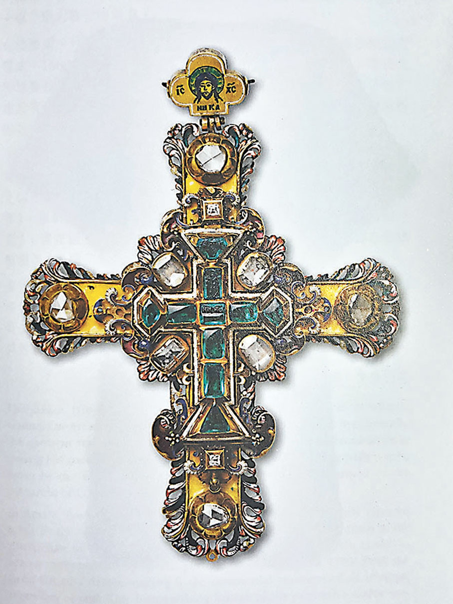●彼得大帝的胸前十字架。