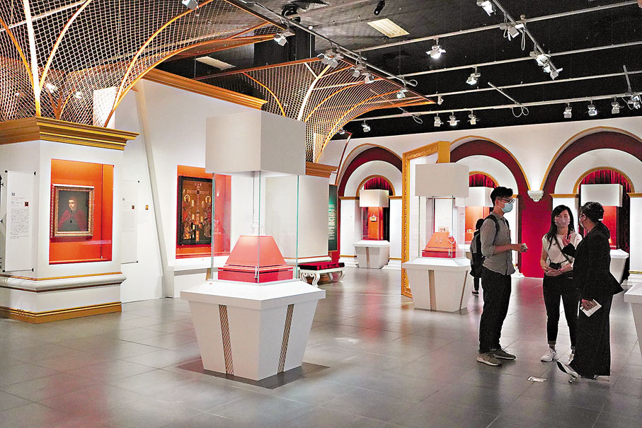 ●展覽「聖耀皇權-俄羅斯皇家珍品展」現場。