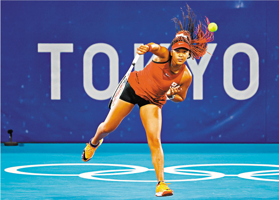 ●大坂直美爆冷第三圈出局。 路透社