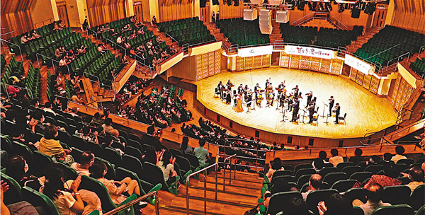 ●音樂會「賀百年．慶回歸」現場。 