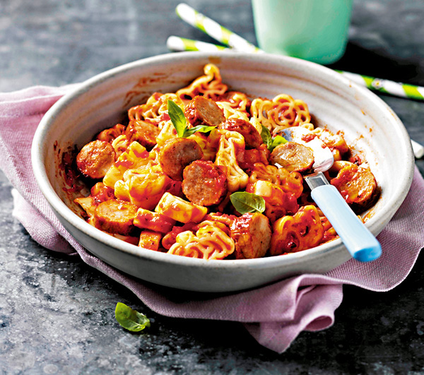 ●迷你熱狗腸配通心粉