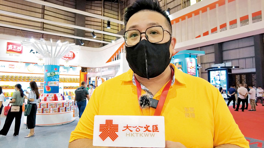 ●東莞思朗食品有限公司常務副總袁偉成。 香港文匯報記者盧靜怡  攝