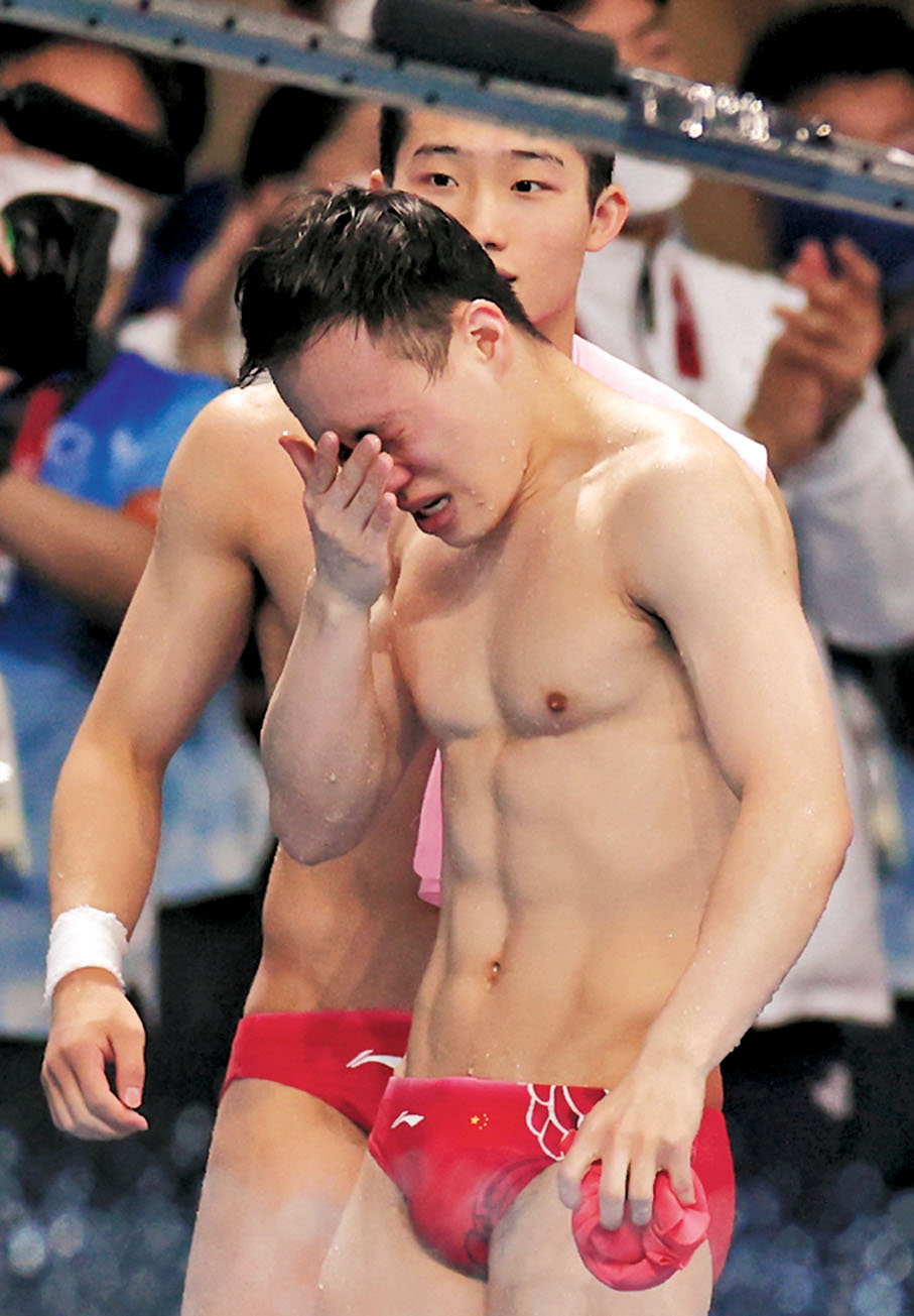 ●謝思埸獲勝後激動落淚。  路透社