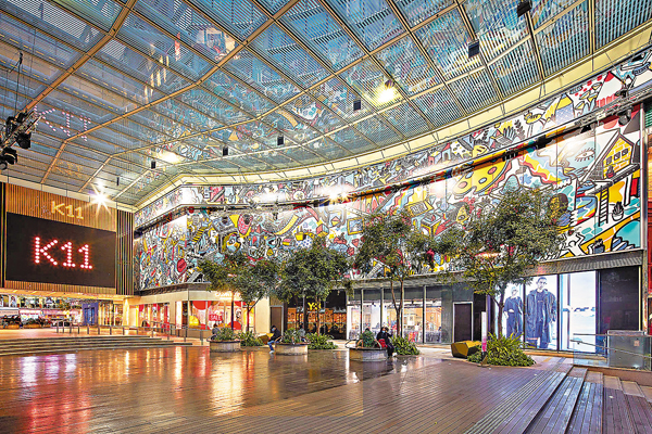 ●獲得「我最喜愛的香港室內空間」之一的K11 人文購物藝術館。