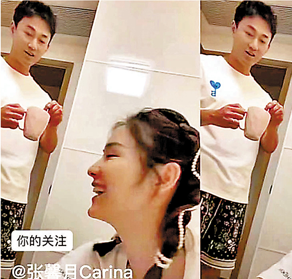 ●張馨月在七夕公開夫妻甜蜜互動。