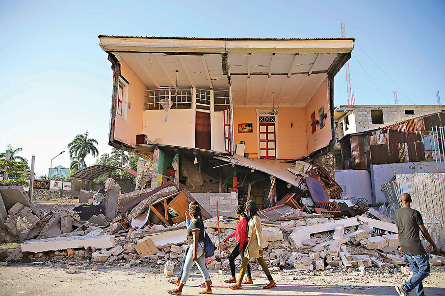 ● 地震造成多人喪生。 美聯社