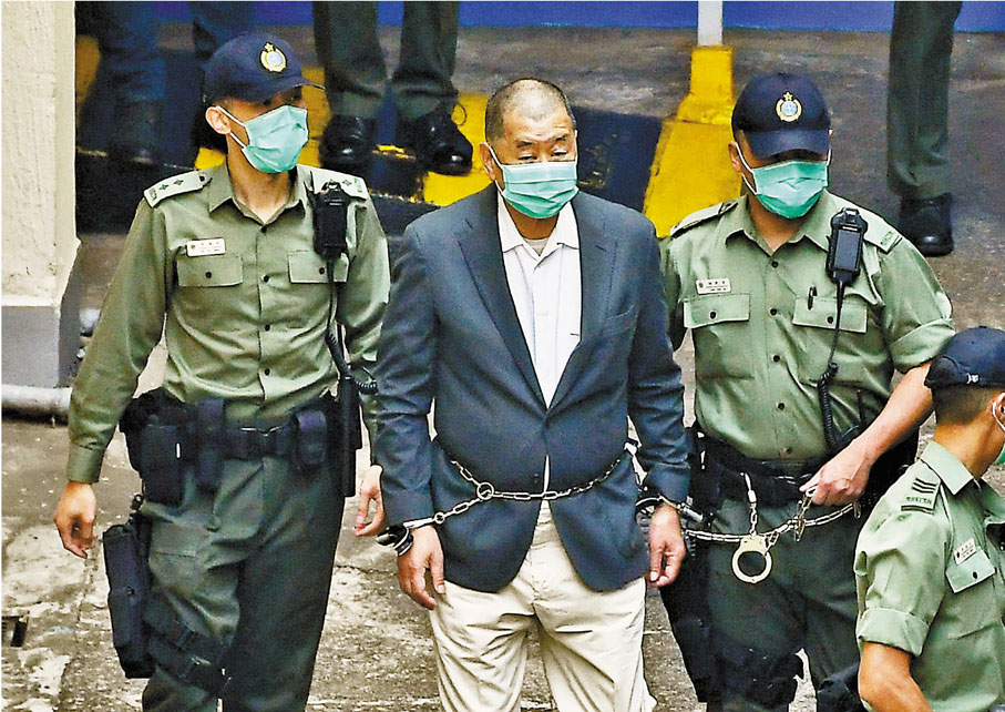 ●法律界人士表示，陳李兩人倘擔任控方證人，以及提供針對黎智英等人的證據，會大增黎智英等人被入罪的機會。 資料圖片